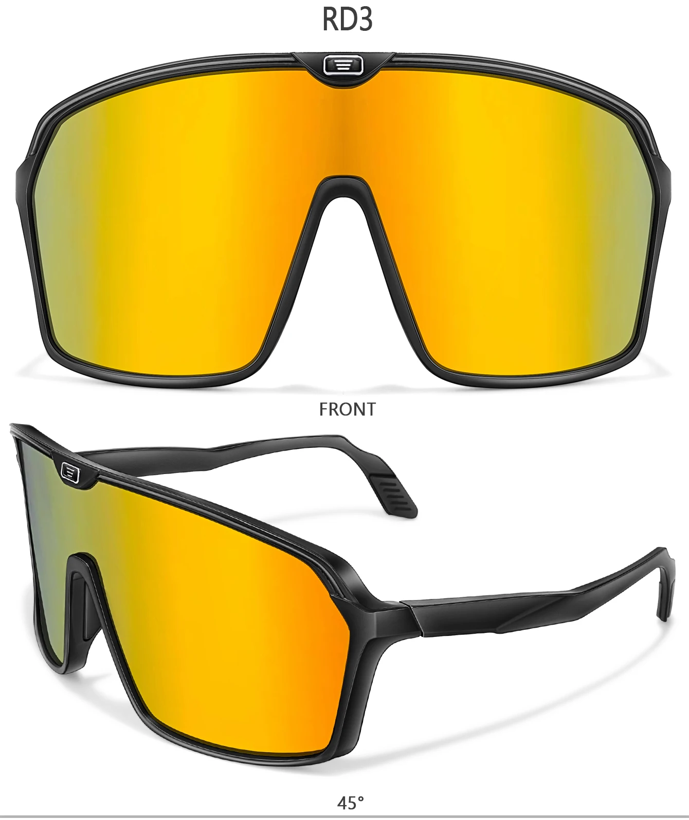 UV400-Angel-Sonnenbrille mit großem Rahmen, winddicht, Outdoor-Sport-Sonnenbrille für Männer und Frauen, Radfahren, Camping, Wandern, Fahren – Detail 9