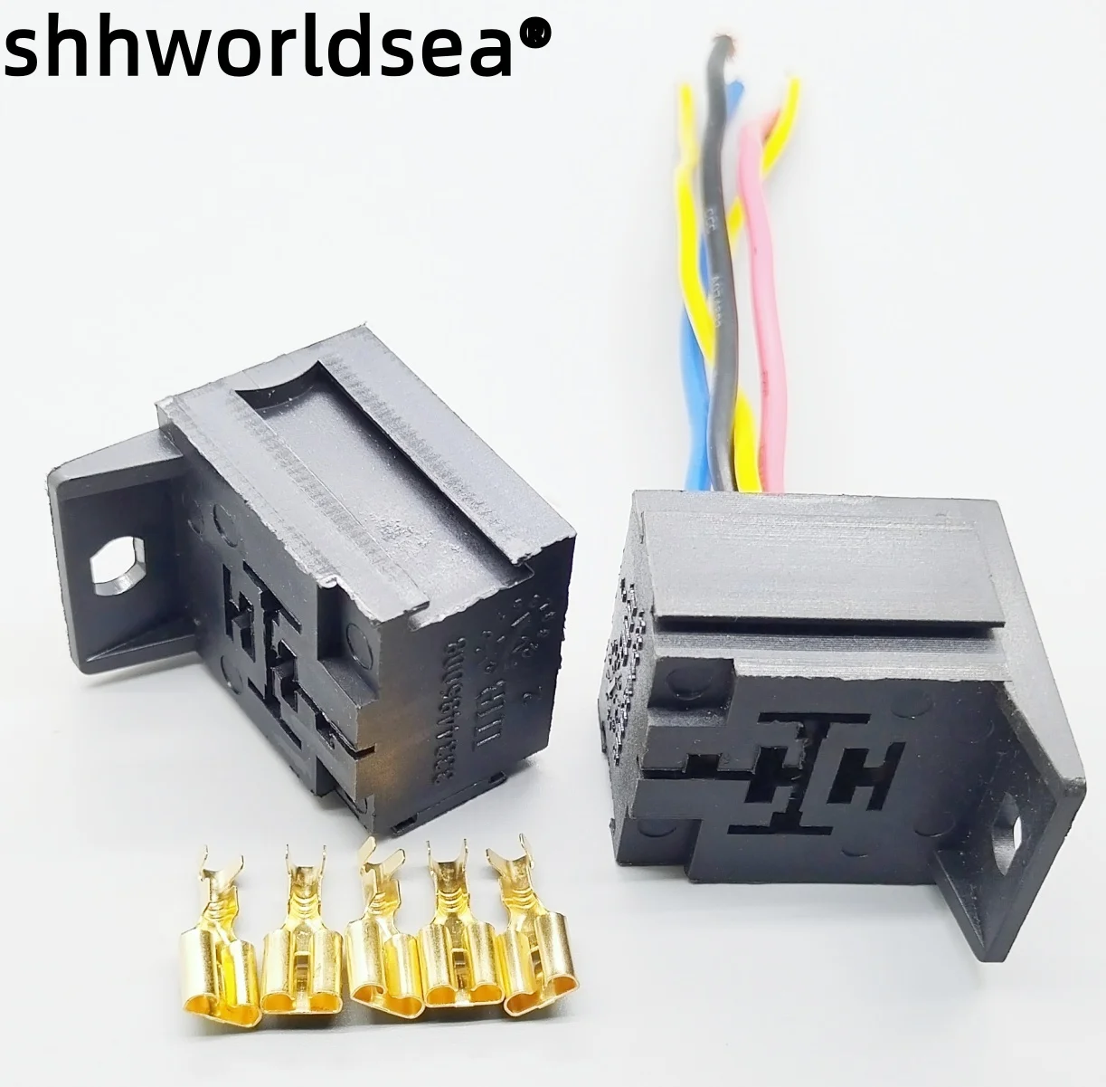 

Shhworldsea 5-контактный держатель автомобильного реле с монтажным кронштейном для 5-контактных реле 3334485008
