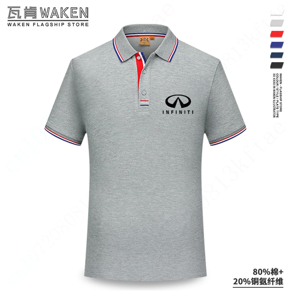 Infiniti Clothing Breathable Tee Harajuku Short Sleeve Anime T Shirt For Men Casual Golf Wear Unisex Polo Shirts And Blouses