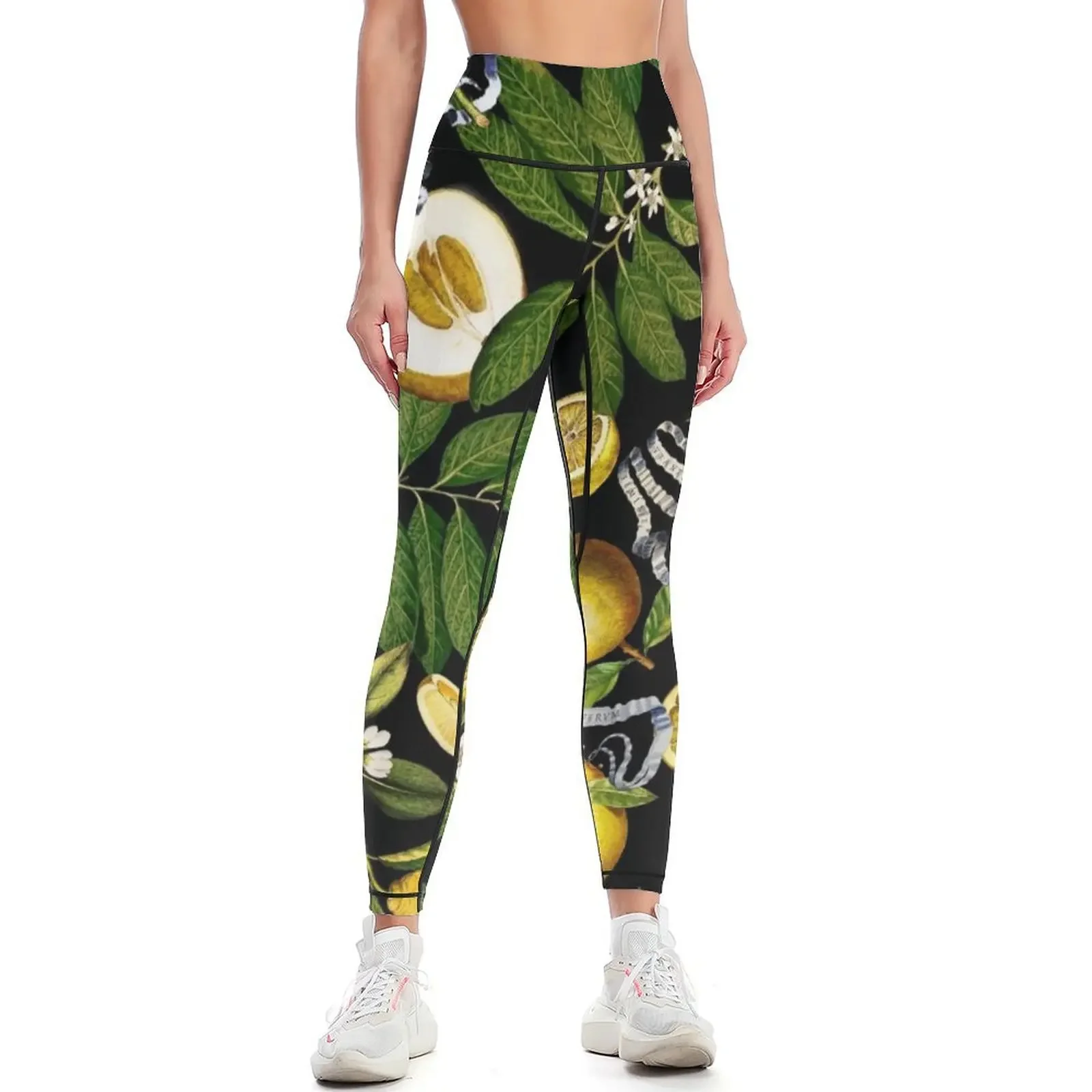 

Lemon Tree - Black Leggings sports woman gym workout clothes for Women's trousers push up fitness Womens Leggings