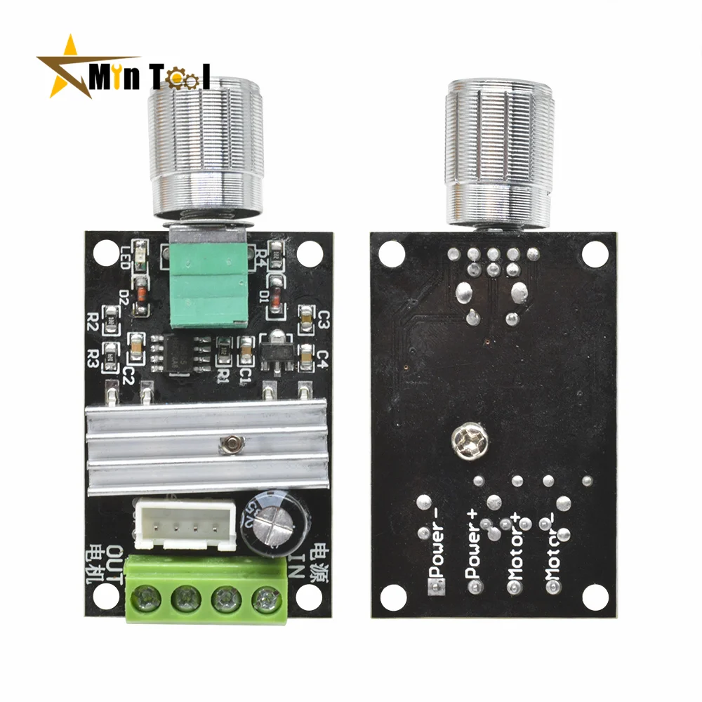 DC 6V 12V 24V 28V 3A 80W Motor Speed Controller PWM Speed Adjustable Reversible Switch DC Motor Driver Power Supply