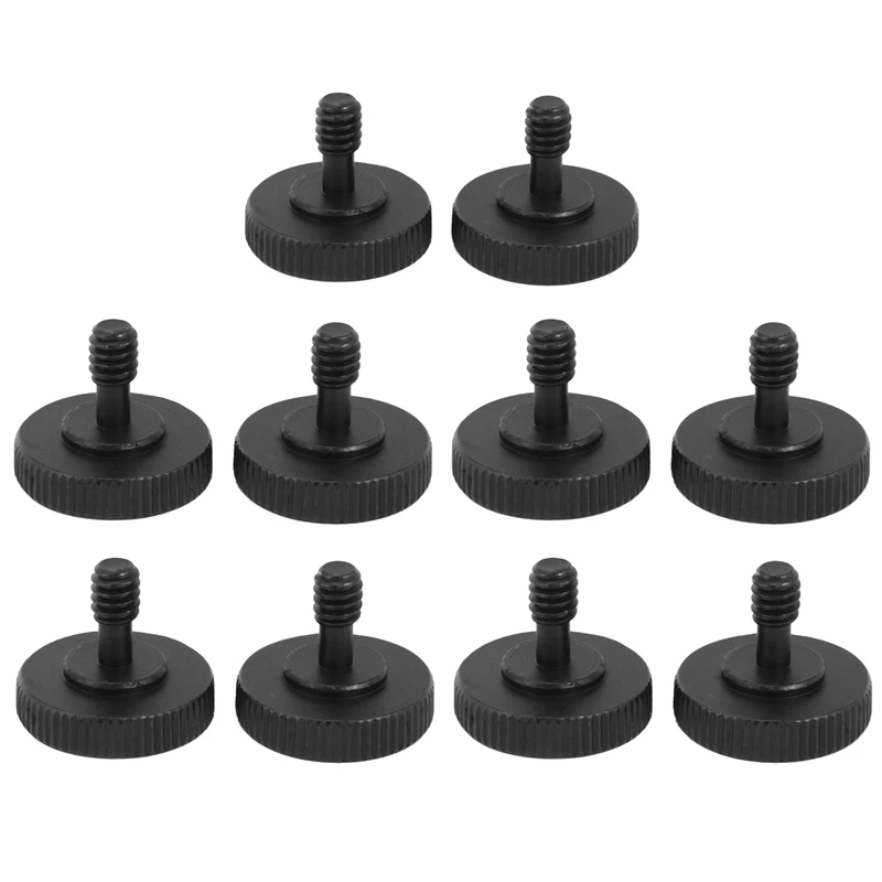 RISE-Thumb Screw Camera 1/4 Inch Thumbscrew L Bracket Screw Mount Adapter Bottom 1/4 Inch-20 Female Thread (Pack Of 10)