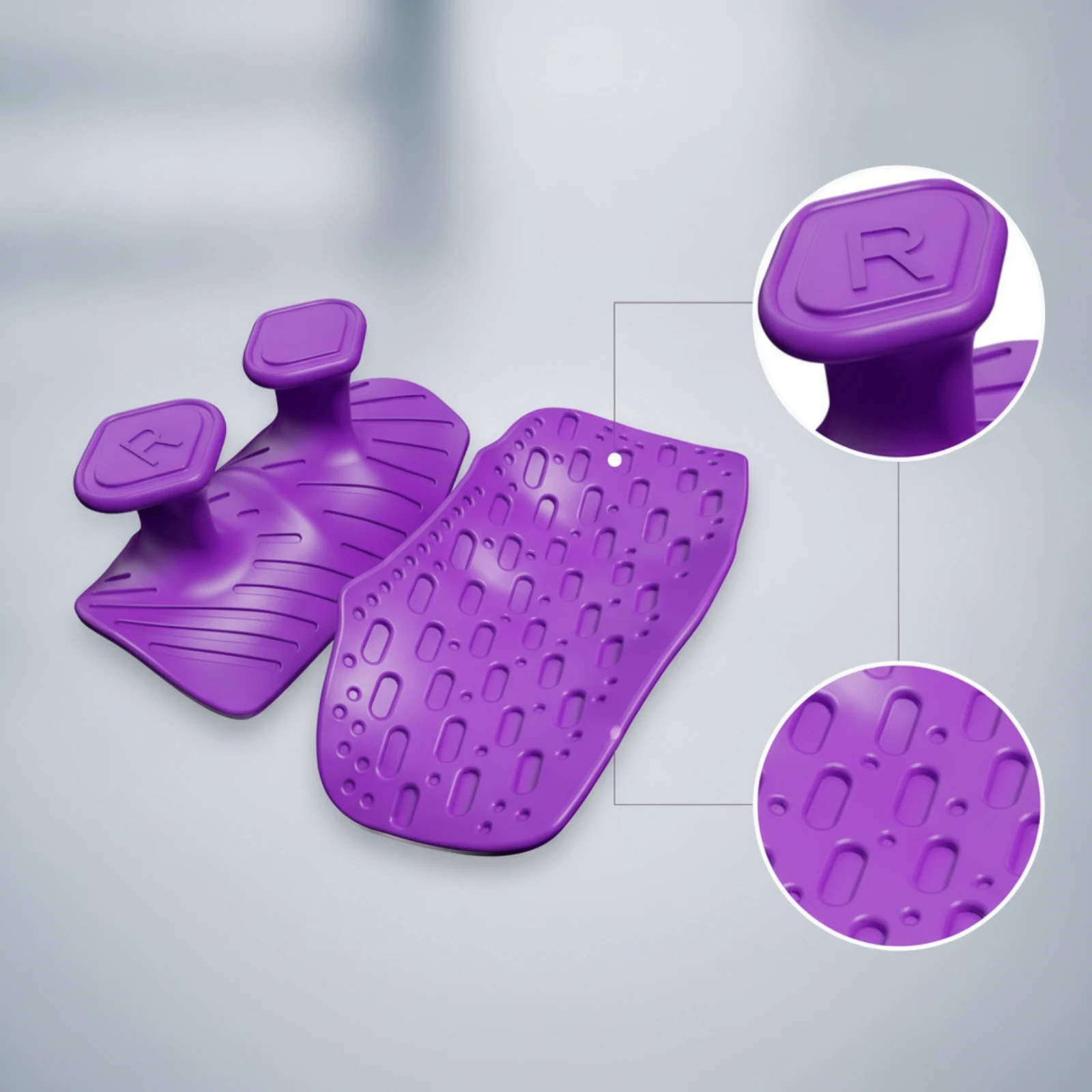 Weightlifting Grip Pads Thick Silicone Hand Grips Lifting Pads with Textured Surface Flexible Lifting Grips Padded