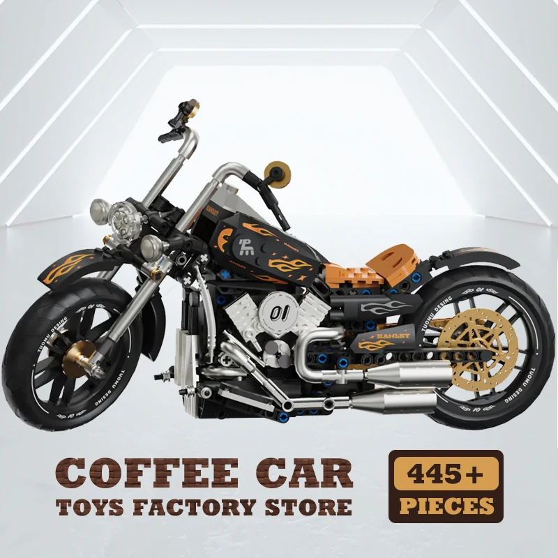 

NEW High-tech Retro Motorbike MOC Bricks Toys City Racing Locomotive Building Blocks Moto Cars Model Adult Boys Children Gifts