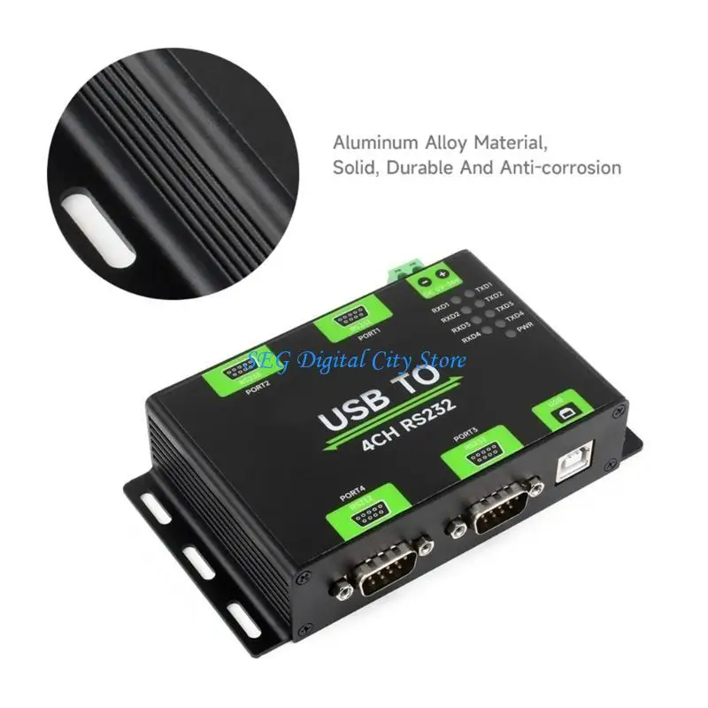 Convertitore comunicazione U75B da USB a RS232 a 4 con protezioni multiple