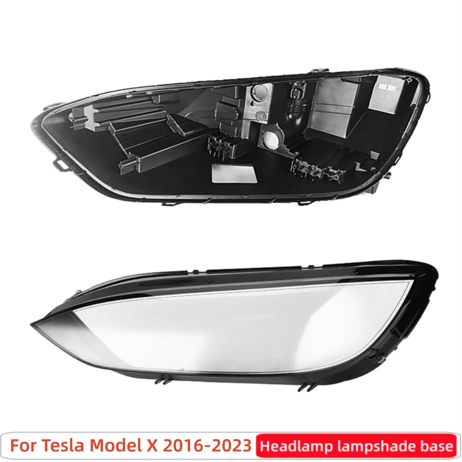 For Tesla Model X 2016 2017 2018 2019 2020 2021 2022 2023 Articles Cars Base Head Lamp Shell Back Casing Front Headlight Cover