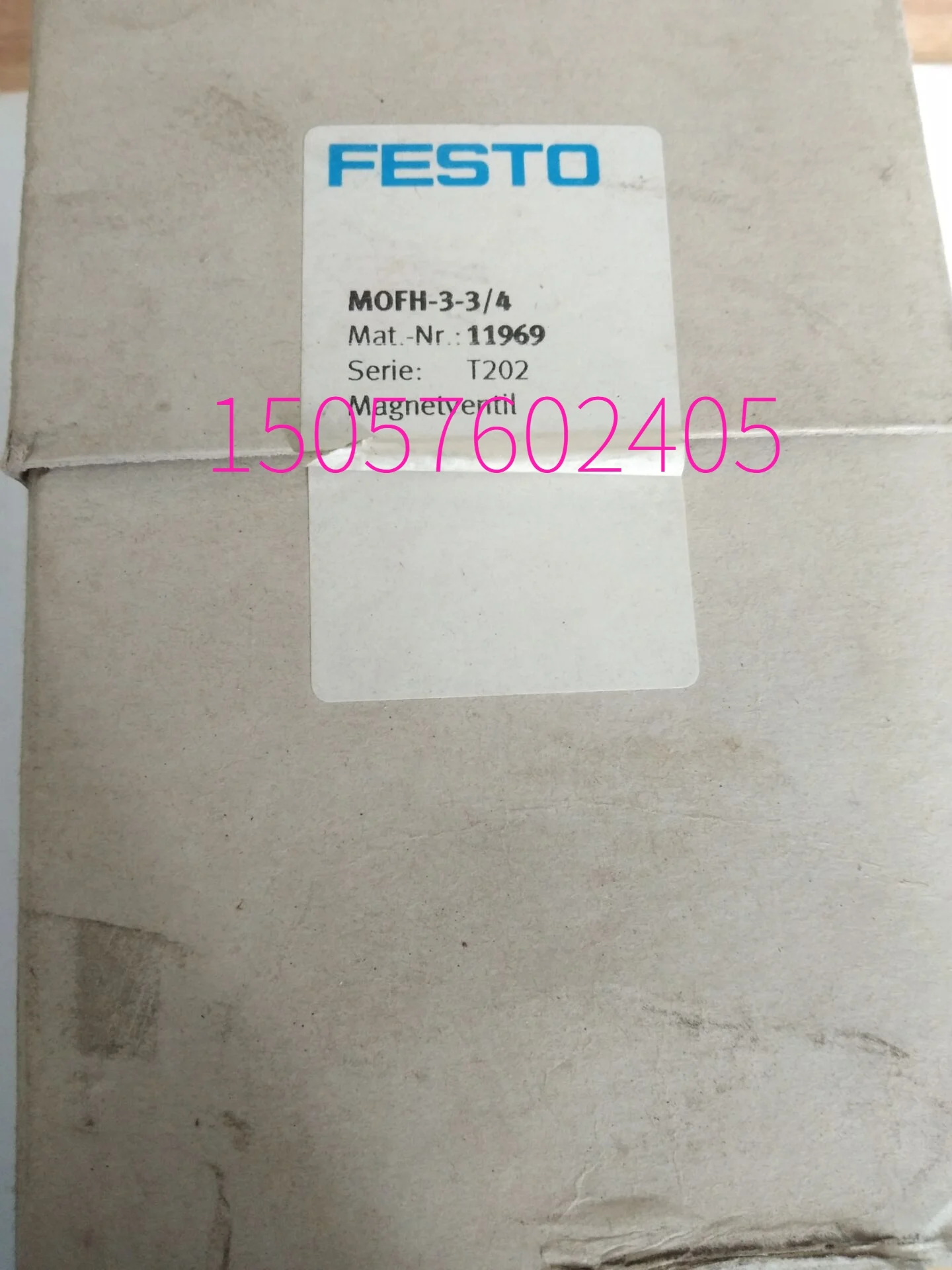 

Festo FESTO Solenoid Valve MOFH-3-3/4 11969 Genuine Stock