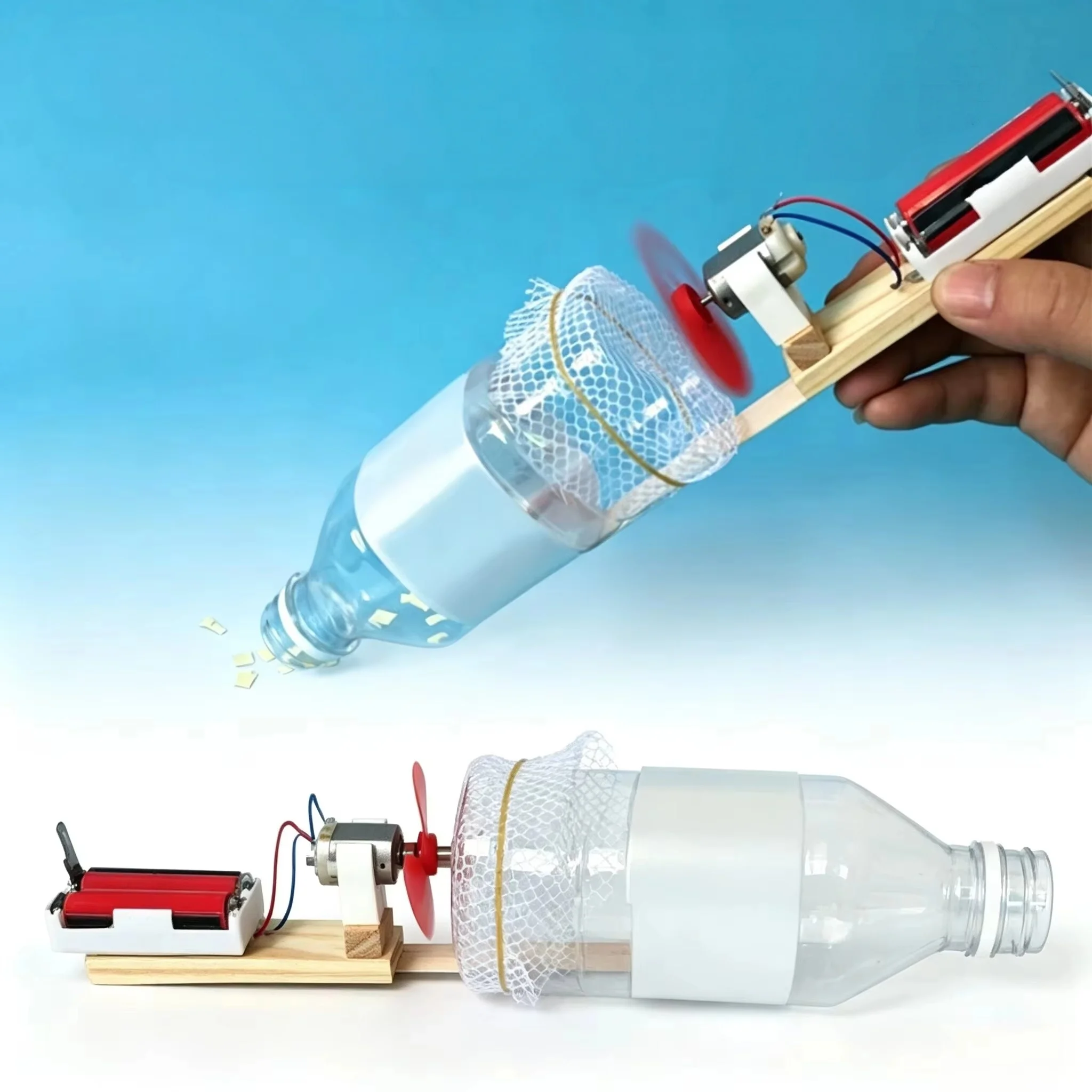 DIY Mini Vacuum Cleaner STEM Assembly Kit Physics Science Experiment Hobby Model School Handcraft Project Gift For Teen Students