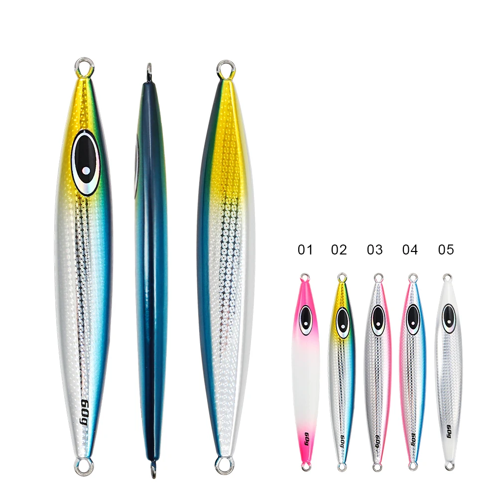 JIGGING PRO Metal Jig Fishing Lures  40g 60g 80g 100g Slow Wobble Sinking Jigging Lure Sea Fishing Lure Artificial Bait view 6