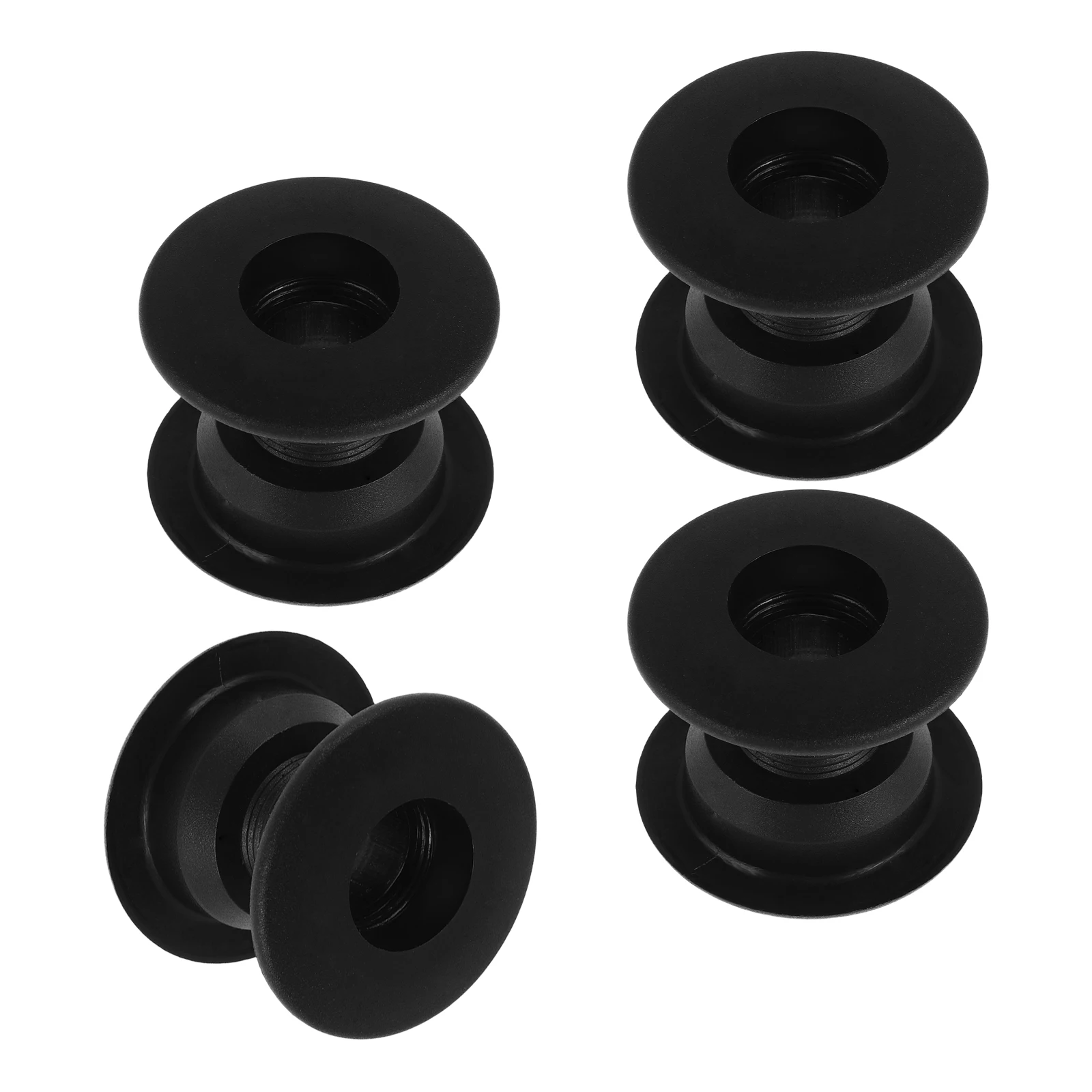 

4pcs Football Machine Side Tubes Plastic Smooth Support Foosball Table Parts Replacement Bearings Rods Black Design