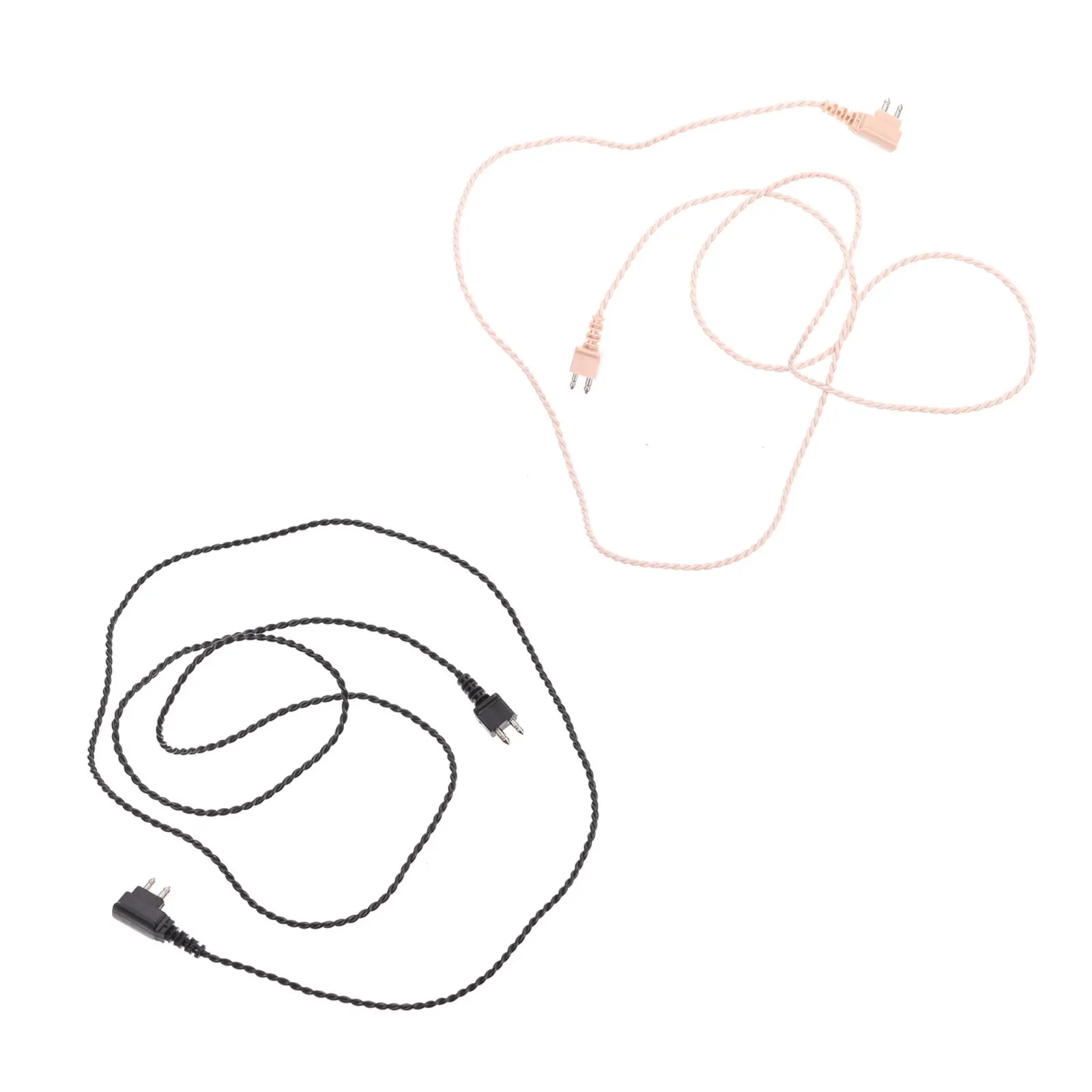 

2Pcs Universal Pocket Cables Heat-Resistant Tangle-Free Cord Set Reliable Connection for Hearing Assistance Tools