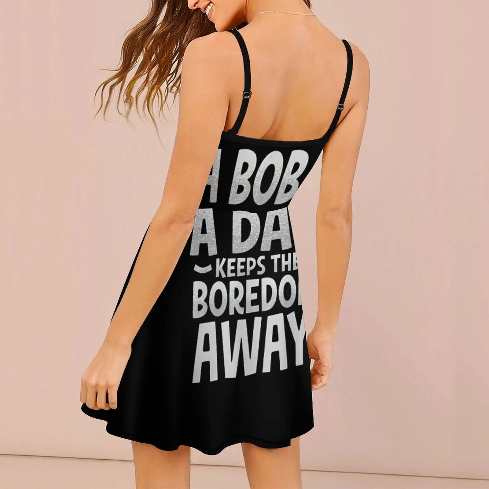 الغريبة بوبا متعة شعار المحملة المرأة حبال اللباس الفكاهة الجرافيك الكوكتيلات فستان المرأة فساتين الجدة