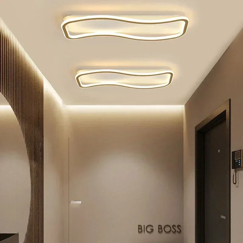 Imagem -03 - Modern Led Ceiling Light para Quarto Living Jantar Corredor Estudo Hotel Salão Lustre Interior Home Decor Luminária Brilho