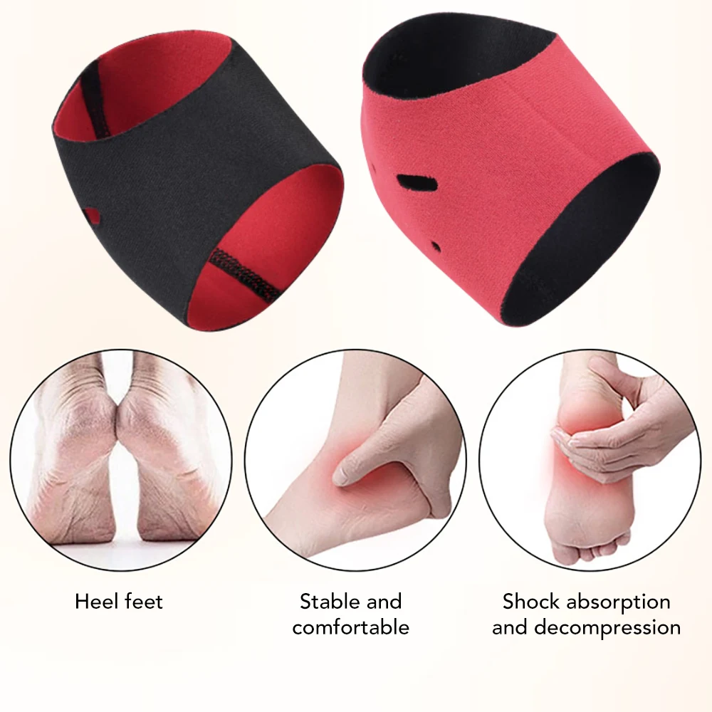 2Pcs Plantar Fasciitis Therapy Wrap Foot Heel Pain Relief Sleeve Heel Protect Sock Ankle Brace Arch Support Orthotic Insole