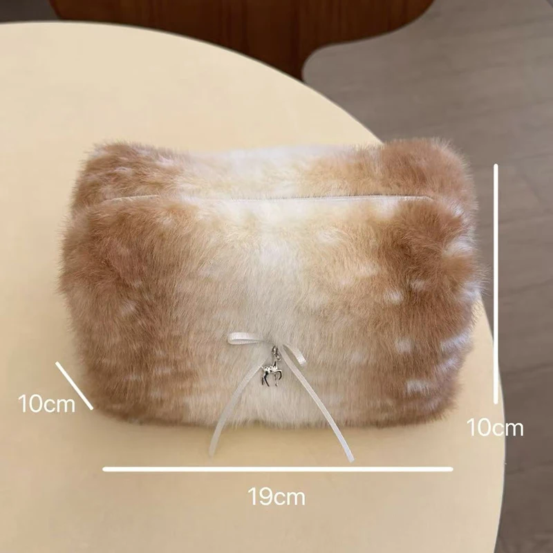 Bolsa felpa portátil viaje para cuidado cosméticos gatos y perros - imagen 2