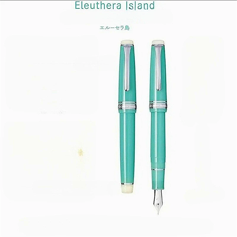 Japan SAILOR 21K Gold Nib Eleuthera Island Syvash Ocean Gradient Resin Fountain Pen Luxury Collectible Stationery Gift