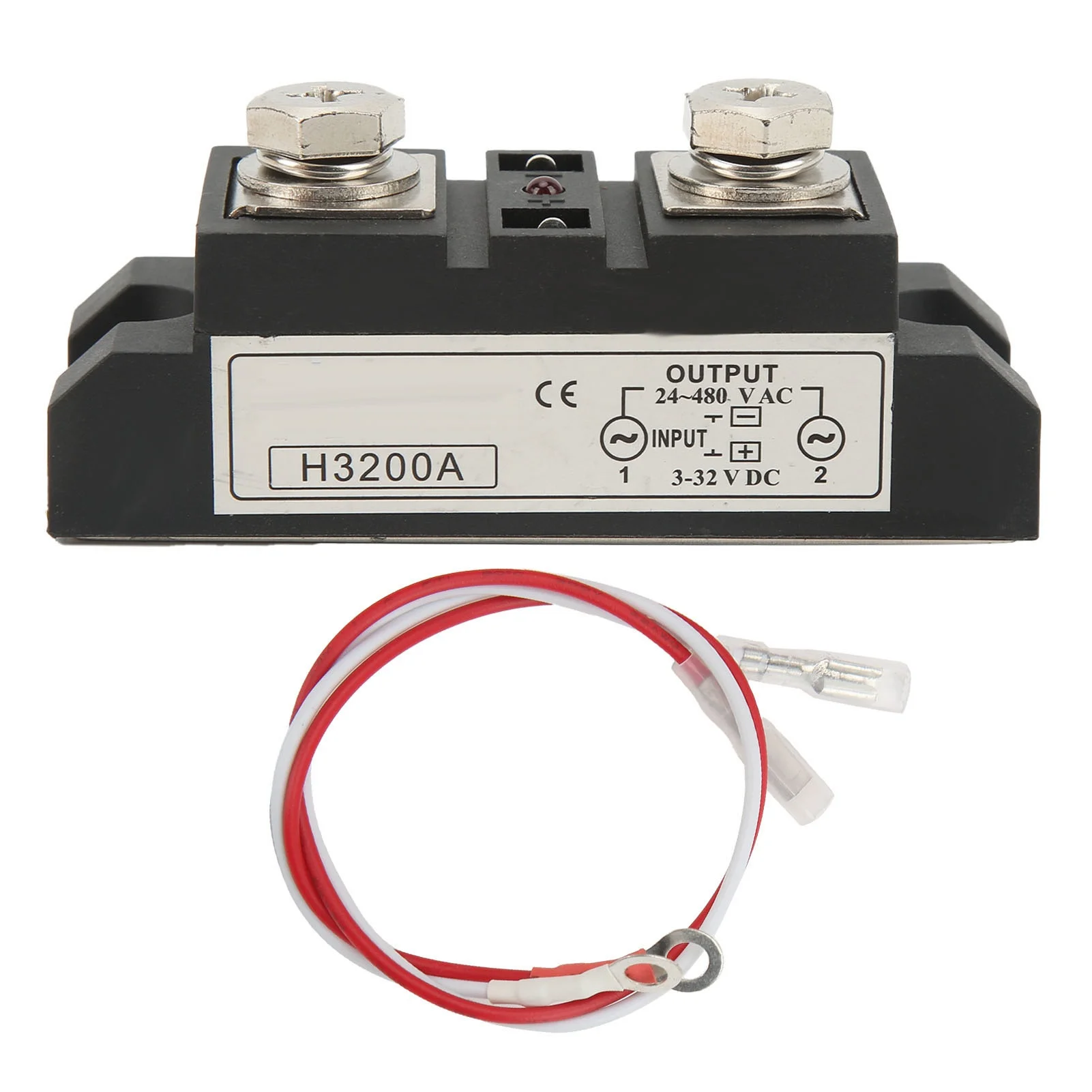 Solid State Relay Low Power Consumption No Contact SSR Relay with LED Indicator 200A