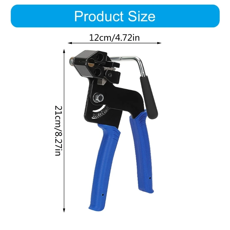 Cable Tie Guns and Tensioning and Cutting Tool Zips Tie Tool for Plastic Nylon Cable Tie or Fasteners 4.6-25mm Tie