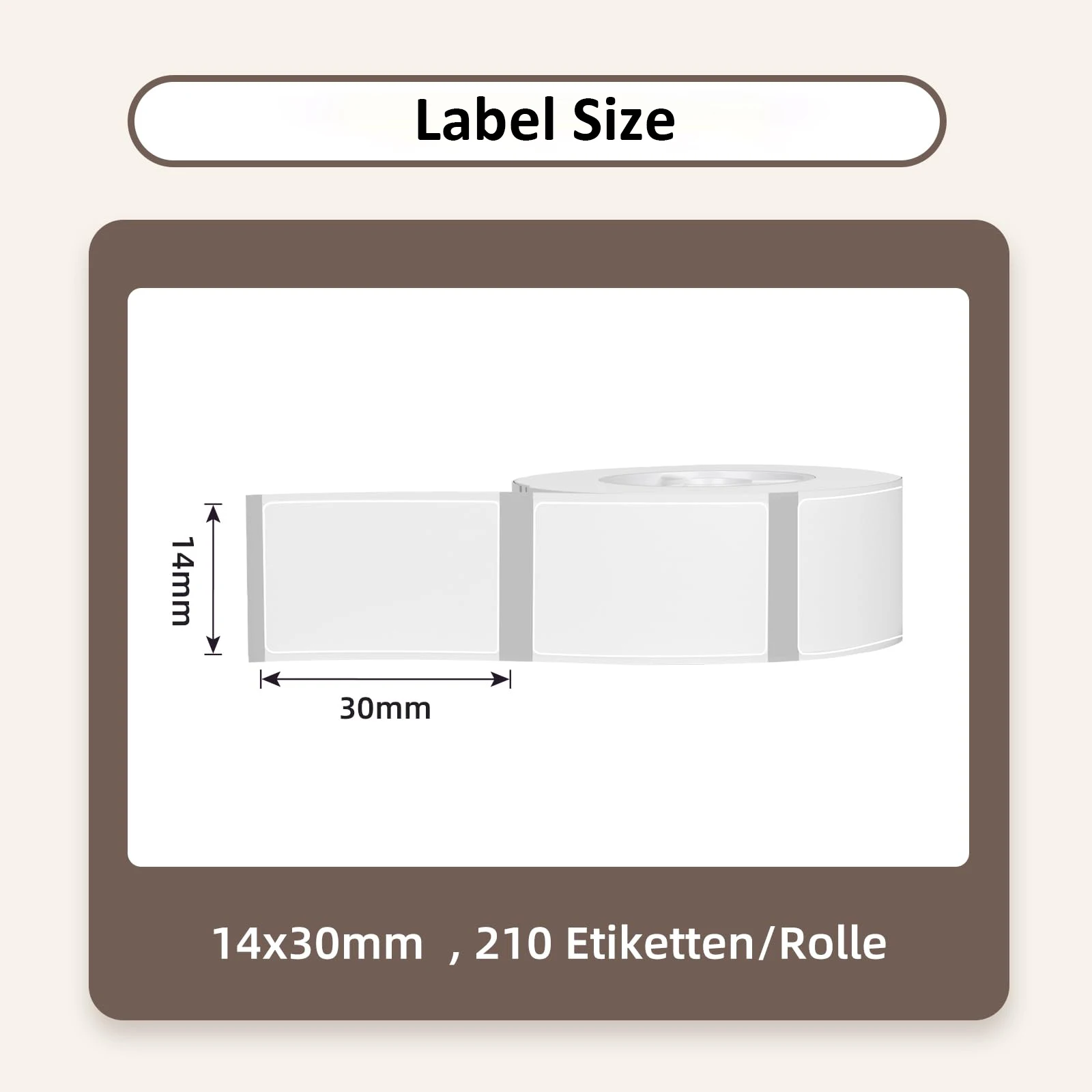 14x30mm Transparent Labels Thermal Label Paper Oil/Water-proof Compatible With D30 Label Maker Kitchen Identification Price Mark