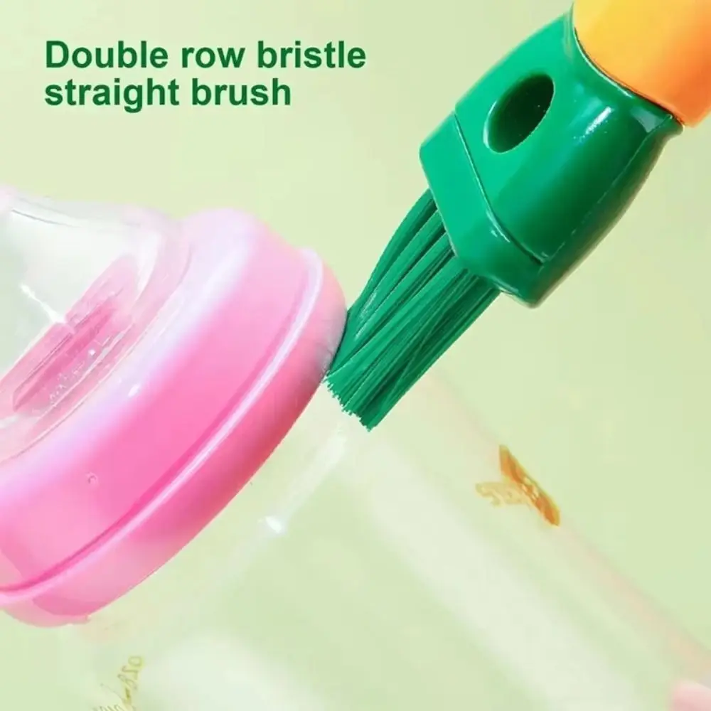 

Multi-purpose 5 in 1 Cup Washing Combo Long Handle Multi-functional Bottle Brush Eco-friendly Detachable Water Bottles Cleaner