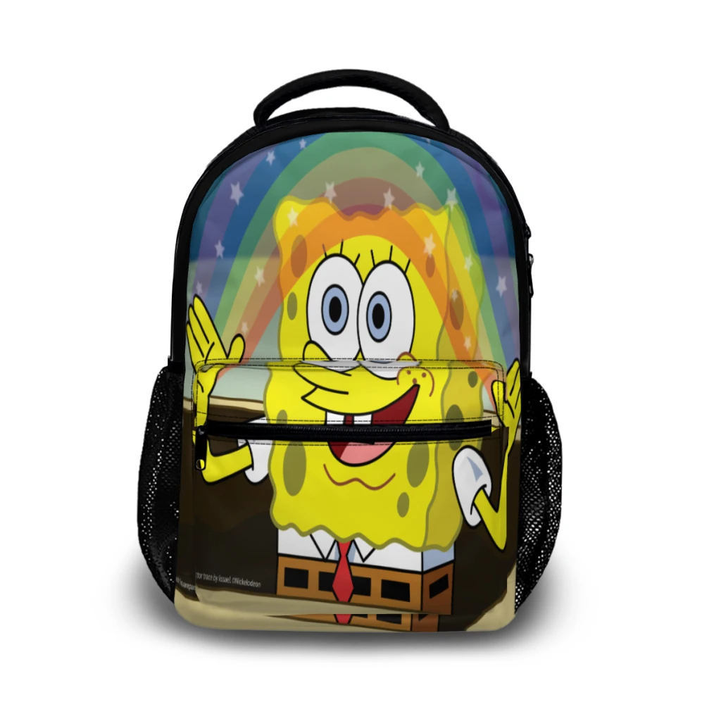 

Cute Spongebob Cartoon For Girls Large Capacity Student Backpack Cartoon School Backpack 17inch