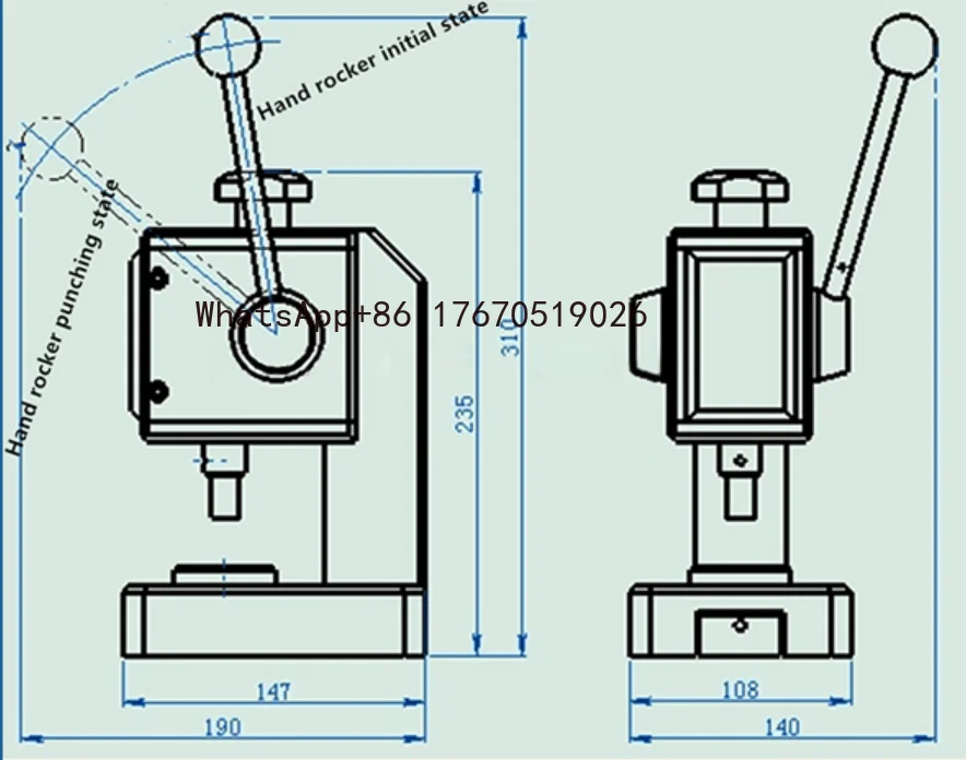 Button Battery Stamping Machine for CR2016 CR2025 CR2032 Button Cell Electrode Cutting
