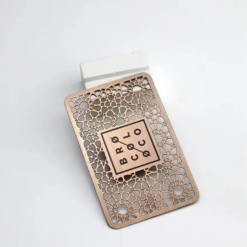

Custom Laser Engraving Silver Gold Copper Black Brushed Nfc Metal Cards