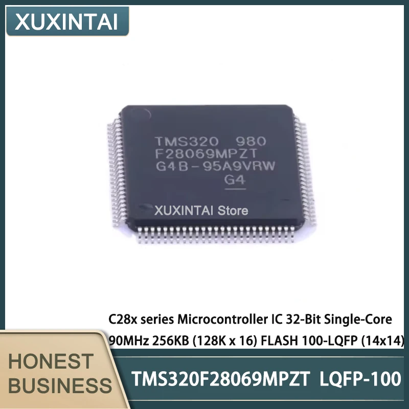 5Pcs/Lot New Original TMS320F28069MPZT TMS320F28069 Microcontroller IC 32-Bit Single-Core 90MHz 256KB (128K x 16) FLASH 100-LQFP