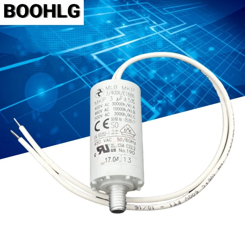 

1PCS MLB MKP 3/400II/E1886 3uF Fan motor start-up and running capacitor