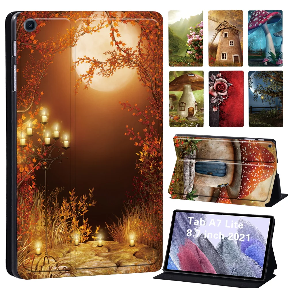 

For Samsung A7 10.4 Pro Case Ultra Thin Cover for A8 10.5 X200 A6 7.0 10.1 Inch/A 9.7 10.1 /Tab S5e 10.5 Inch with Forest Series