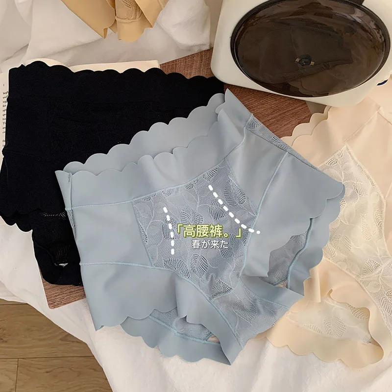 

Women's Underwear Panty Sexy Lace Panties High Waist Seamless Comfort Briefs Girls' Flower Underpants Female Lingerie