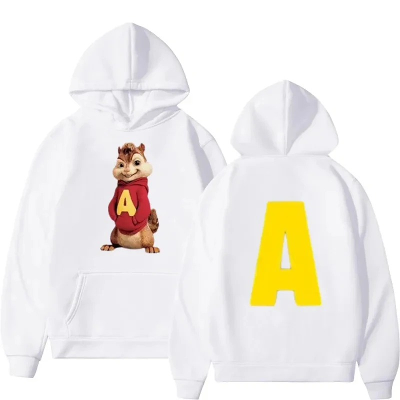 الرجال الصبي ألفين و السنجاب 2 هوديي ثلاثية الأبعاد طباعة طويلة الأكمام البلوز ملابس الشارع الشهير الكرتون هوديي الفتيات النساء هوديي