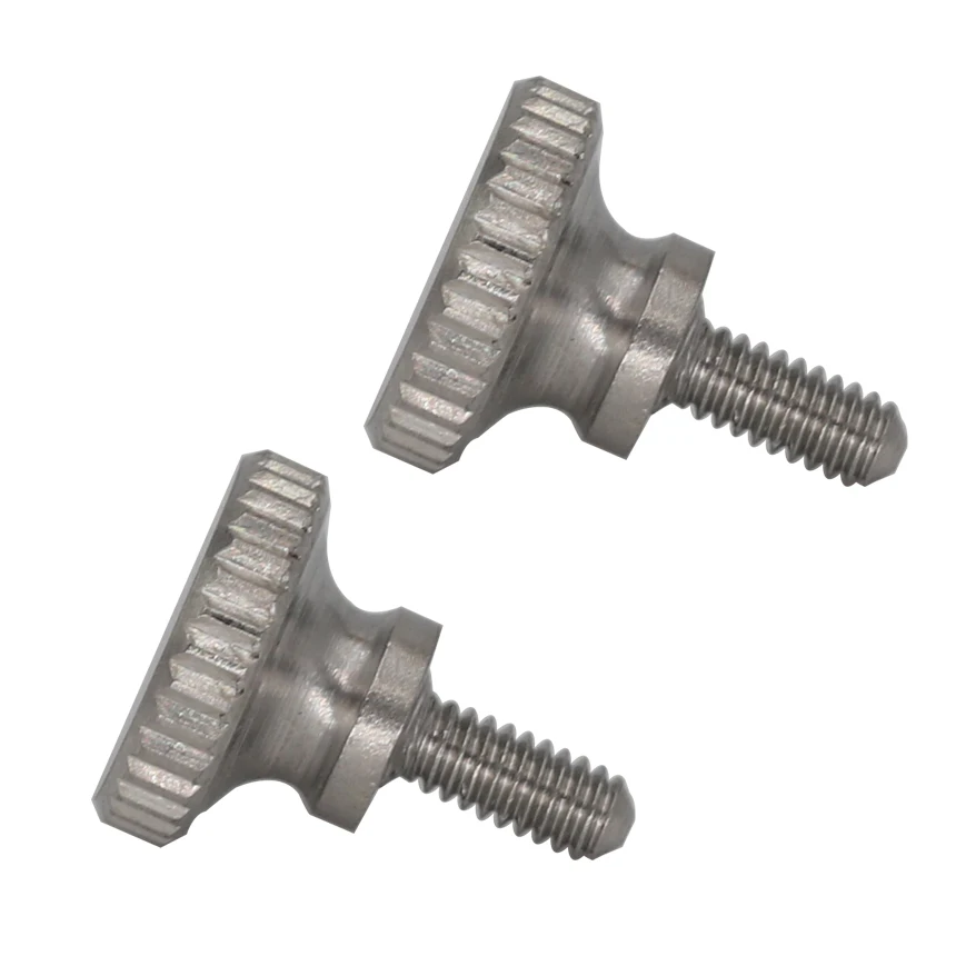 

M8 M10 OD 16mm 20mm 25mm 30mm 40mm 50mm Length 304 Stainless Steel Bolt High Head Curtain Glass Knurled Thumb Screw With Collar