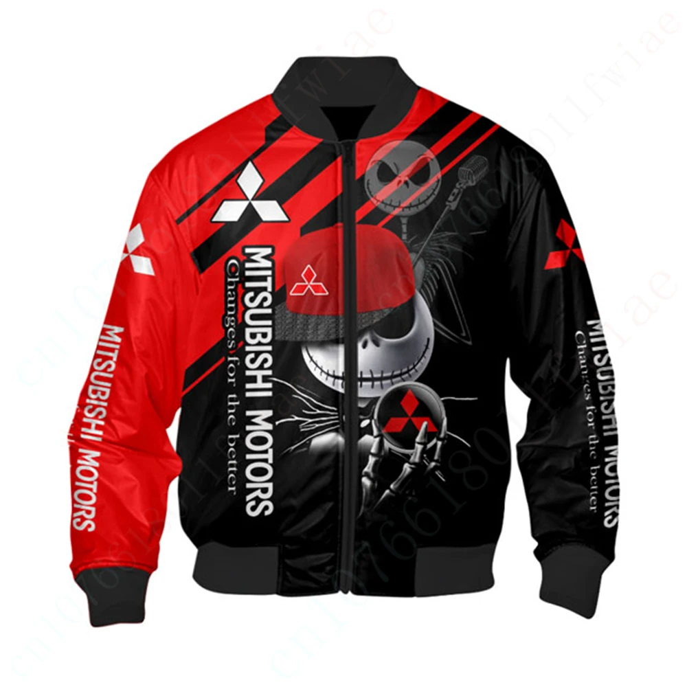 Mitsubishi Jas Techwear Honkbal Uniform Jassen Voor Heren Kleding Harajuku Parkas Dikke Jassen 3d Windjack Bomberjack