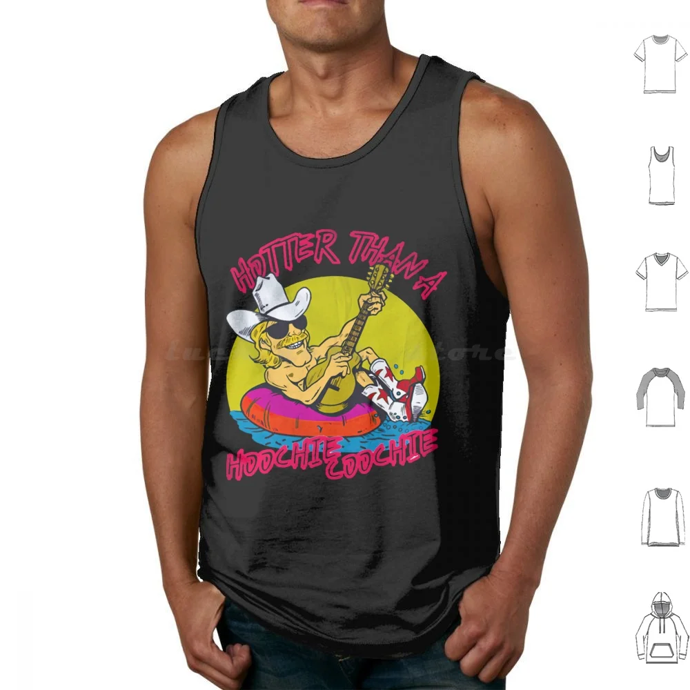 Hotter-Than-A-Hoochie-C Tank Tops Vest Sleeveless Alan Jackson Denise Jackson Country Singer Alan Jackson Alan Jackson