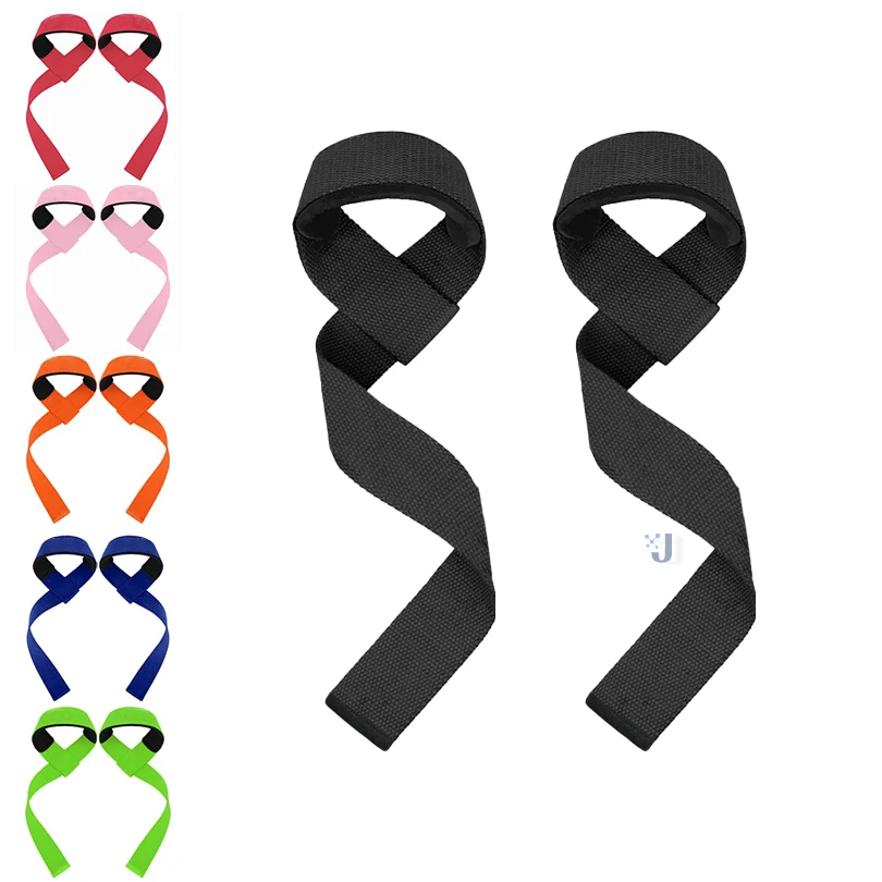 1 Pair Weightlifting Wrist Straps Strength Training Adjustable Non-slip Gym Fitness Lifting Strap Wrist Support Sports Grip Band