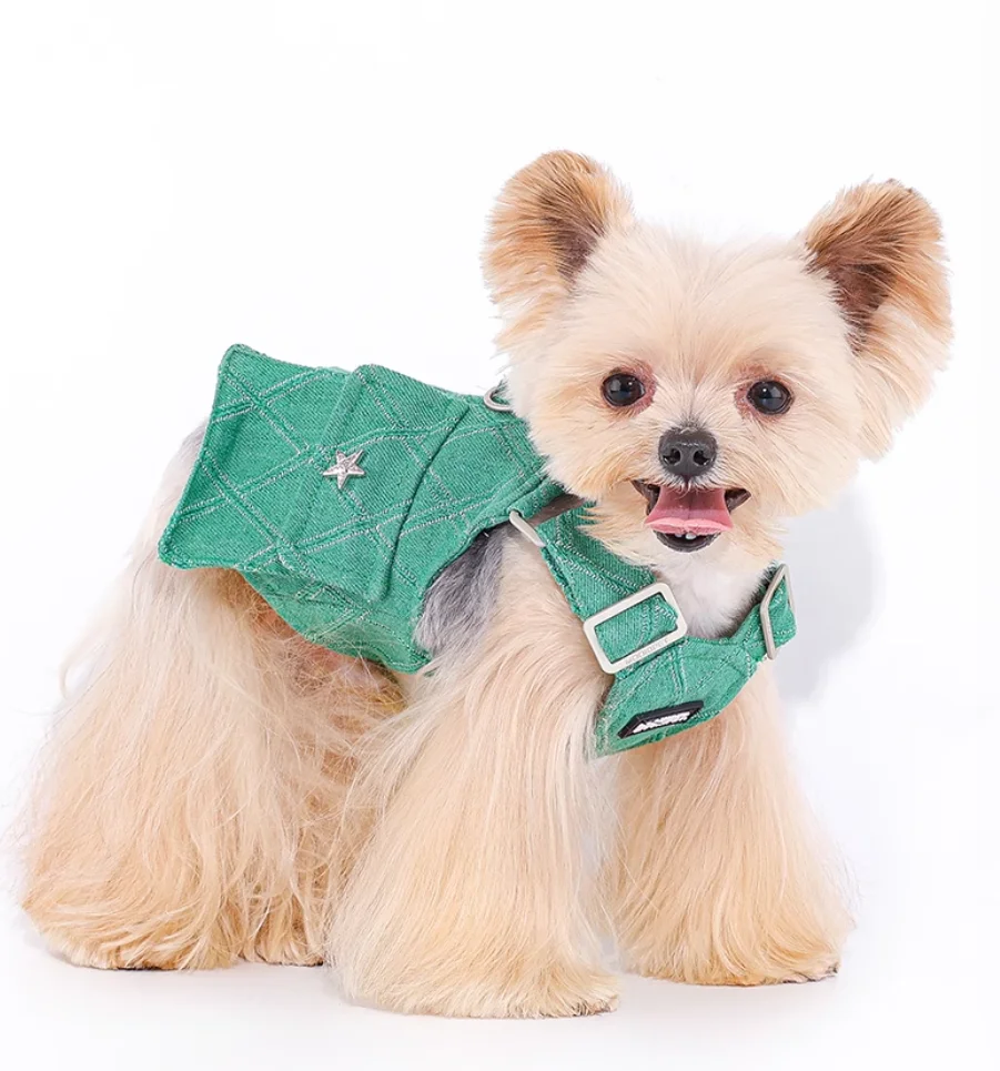 Mookipet-Denim Vest for Pets, Cat and Dog Clothes, Puppy, Small, Medium Dog, Chihuahua, French Bulldog, Summer Apparel, 2022