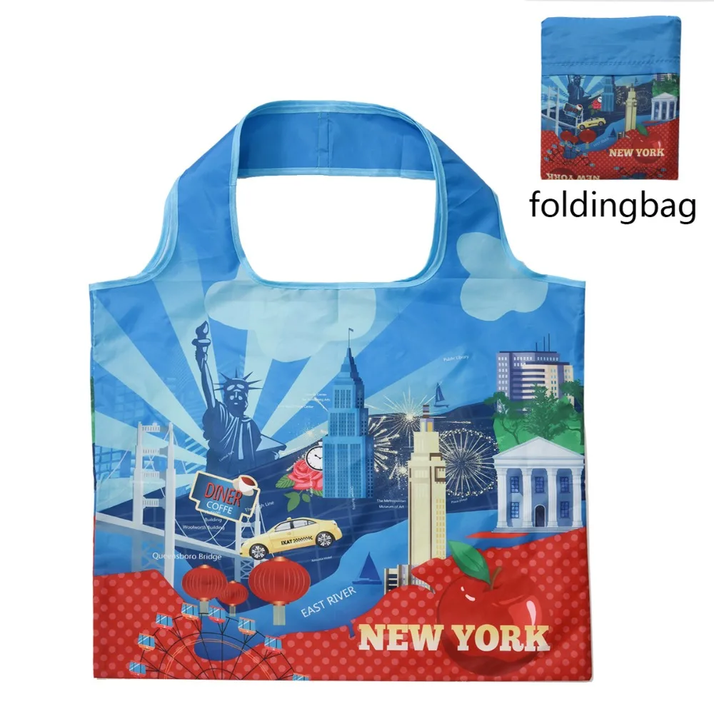 Van Gogh Hand Painted Oil Painting Shopping Bag Famous Painting Pattern Storage Bag Portable Foldable Travel Bag One Shoulder