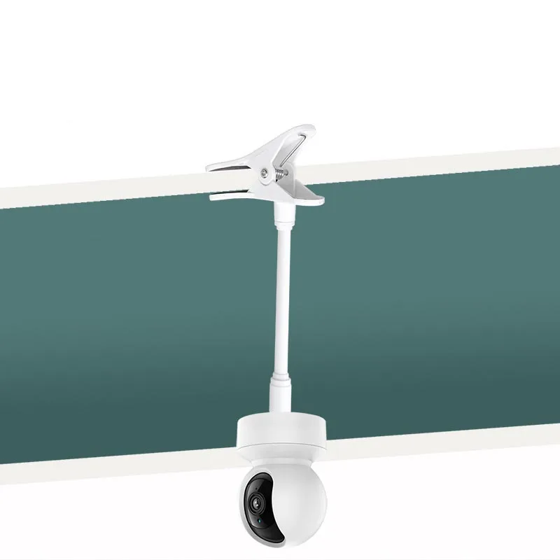 Protable Flexible Camera Clamp Mount Baby Monitor Camera Holder Stand Webcam Monitor Punch-free Bendable Bracket Base With Clip