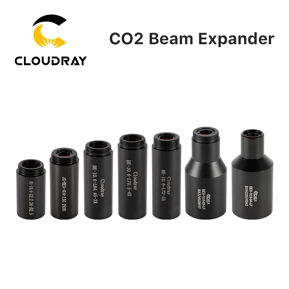 Cloudray CO2 laser 10600nm Laser Beam Expander 2X 2.5X 3X 4X  Galvanometer Laser Marking Lenses Optics Beam Expand