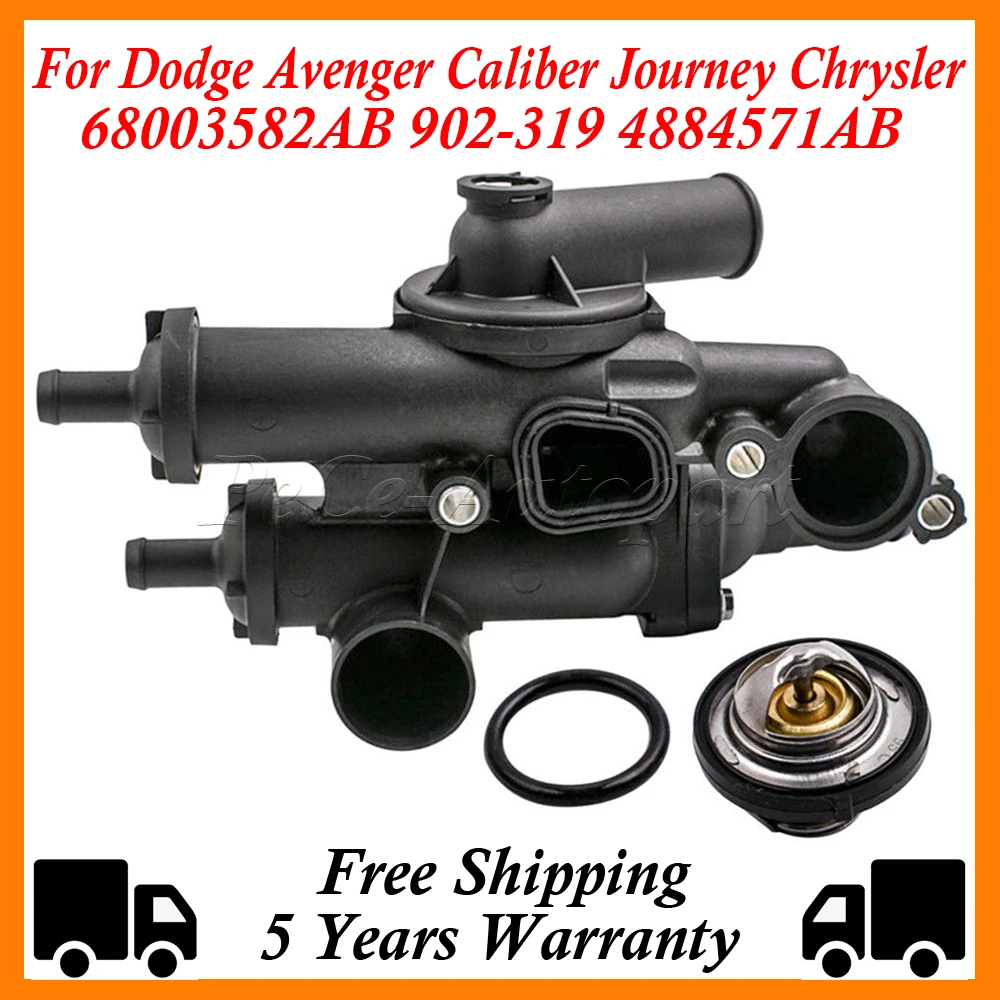 Thermostat Housing Assembly for Dodge Avenger Caliber Journey Chrysler Sebring Jeep Compass Patriot 2.0L 2.4L 902-319 68003582AB