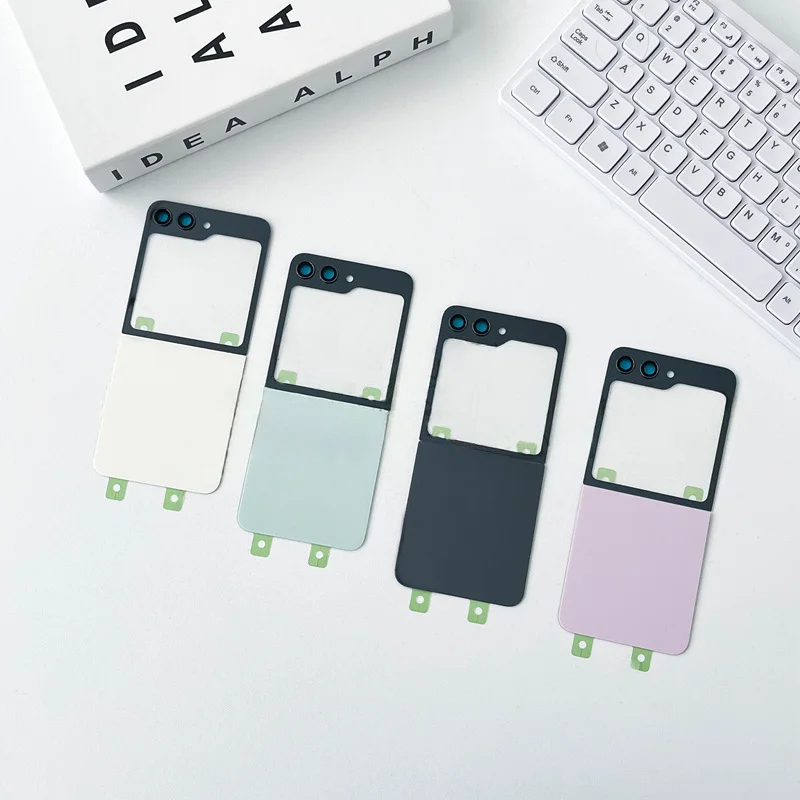 

For Samsung Galaxy Z Flip5 Battery Back Cover Glass Rear Housing Cover Replacement Case With Camera Lens for GalaxyZ Flip5