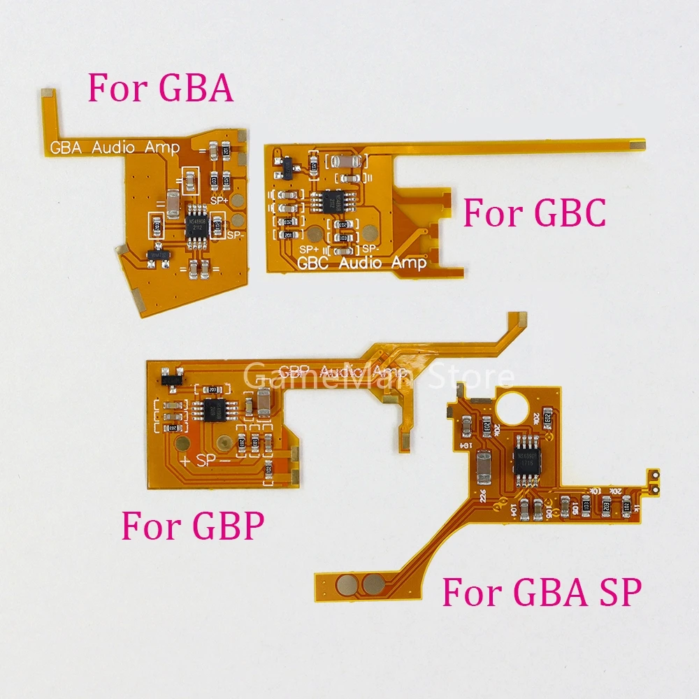 1pc Sound Amp For Gameboy Advance Color Pocket GBA GBC GBP GBA SP Console Low Power Digital Volume Amplifier Module