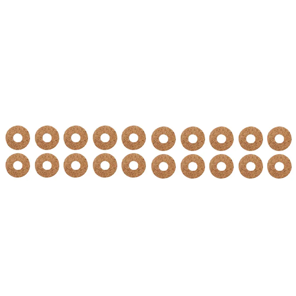 

20 Pcs Anti-slip Gasket Guitar Pick Grip Cork Accessories Grips Wooden Supply for Picks Finger Stickers