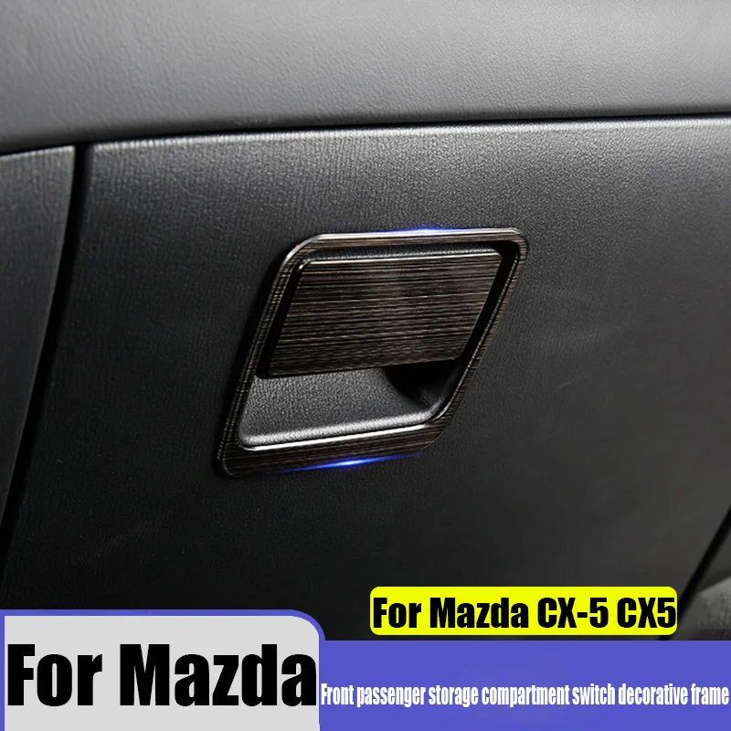 

For Mazda CX-5 CX5 2017-2025 front passenger storage compartment switch decorative frame car interior modification supplies
