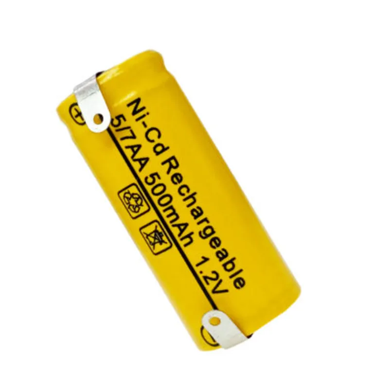 2Pcs/Lot 1.2V 5/7AA 500MAh NI-CD Rechargeable Battery For Razor