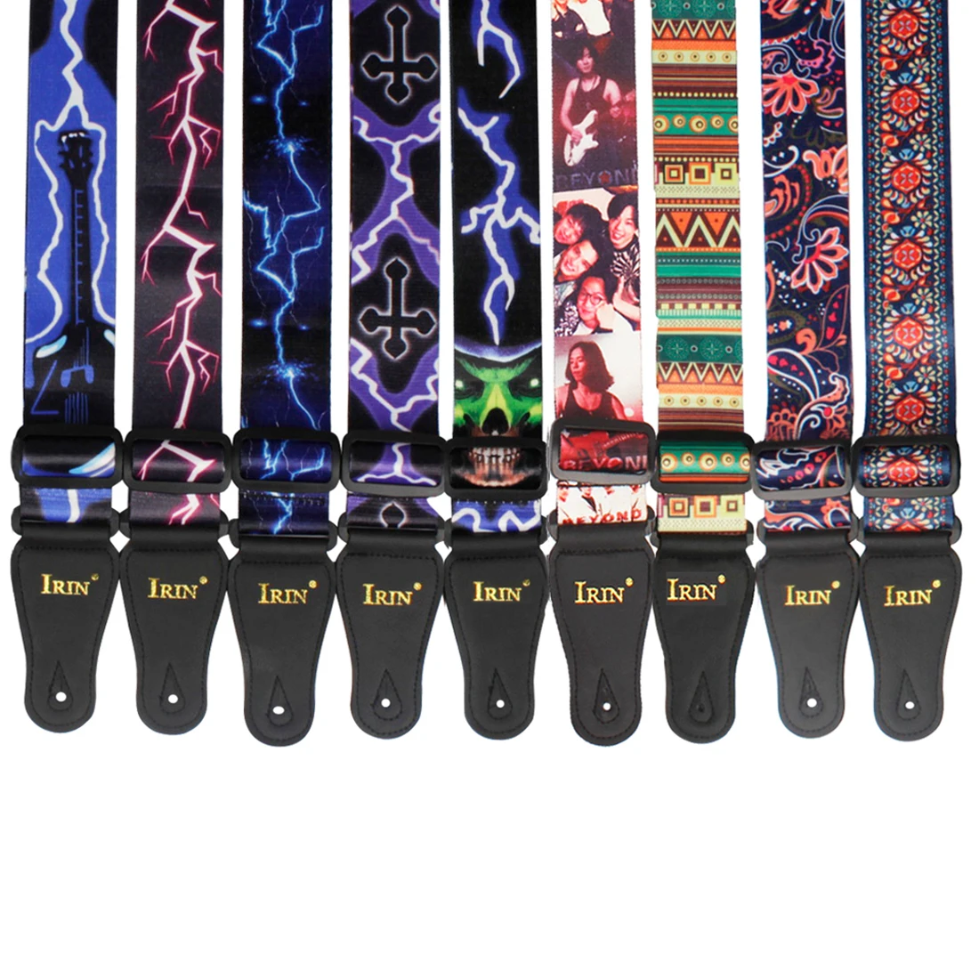 Guitar Strap Adjustable Pure Cotton Guitar Straps Multi-Color Guitar Belts for Bass Acoustic Electric Guitar Accessories Parts