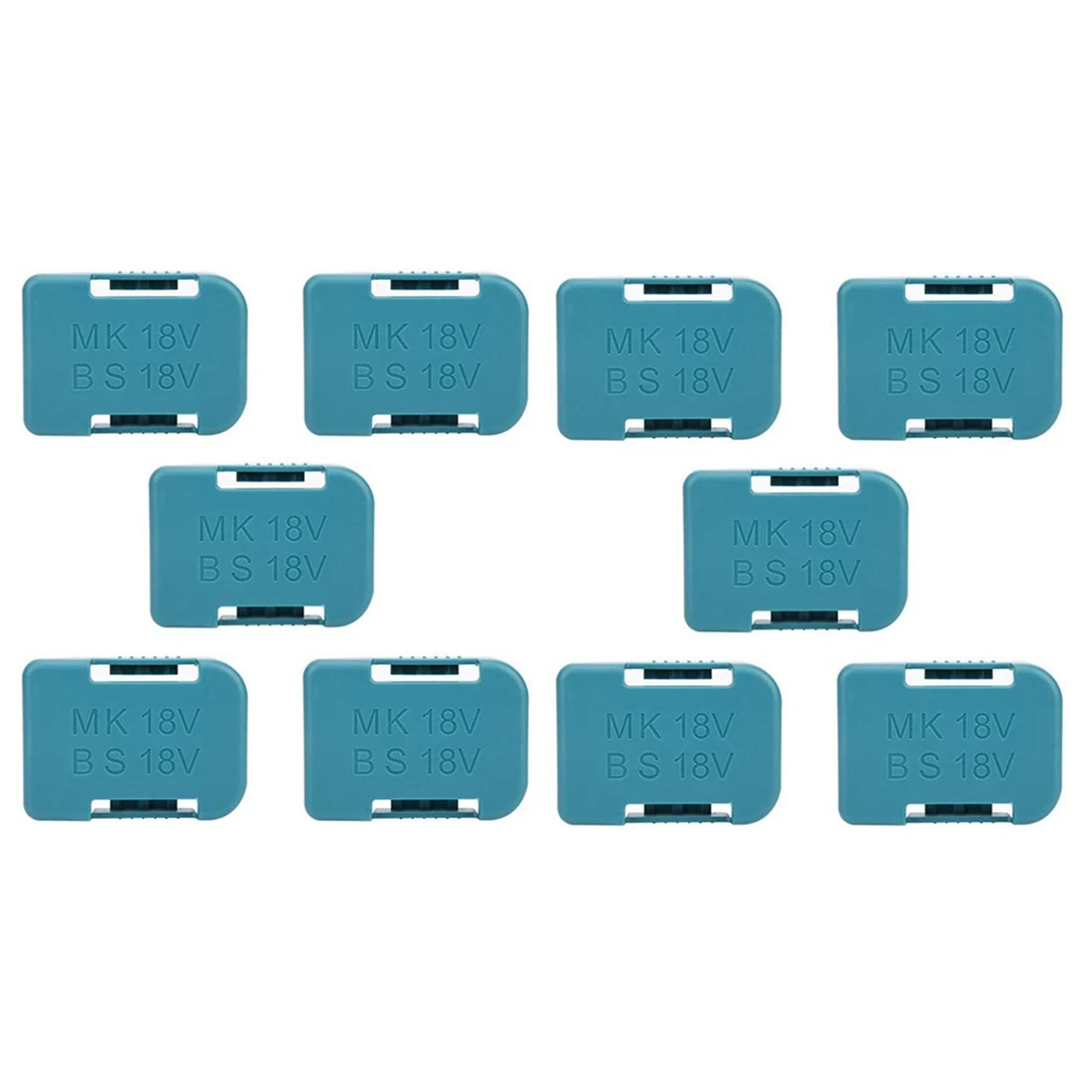 A93Z 10 Pcs New for Makita 18V Fixing Devices Battery Storage Rack Holder Case(Blue)