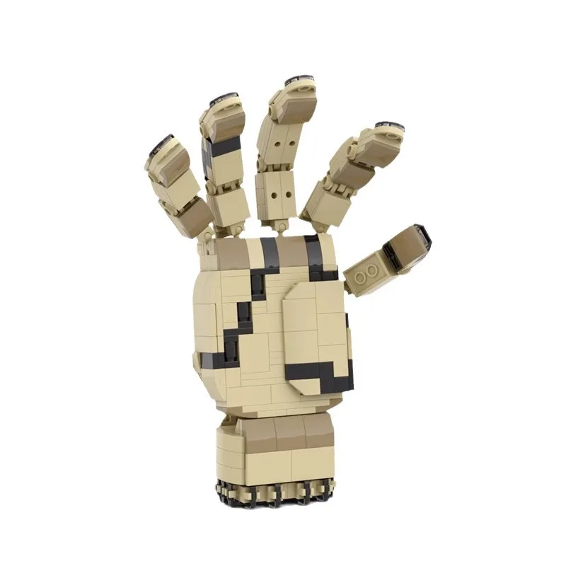 MOC Gebroken hand Bouwsteenspeelgoed Creatieve modulaire bouwset Flexibele handbrekende bouwspeelgoed Speelgoedgeschenken