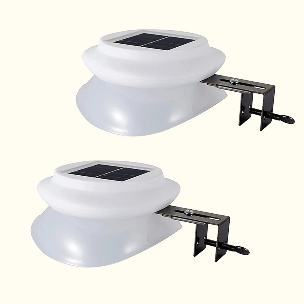 

2Pcs Solar Yard Light Outdoor LED Fence Lamp for Garden Path Driveway High Quality Durable Use Energy Saving Environmental